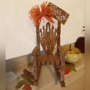 Wooden Clothespin Rocking Chairs FALL EDITION